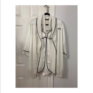 New kate spade satin bridal robe with slip